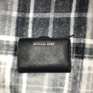Michael Kors Leather Zip Coin Wallet